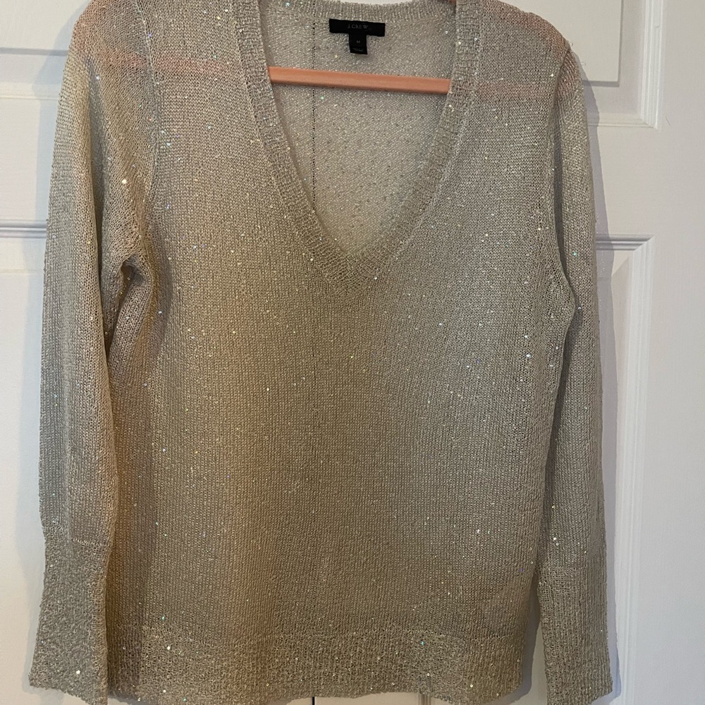 - Sheer sweater with sparkles